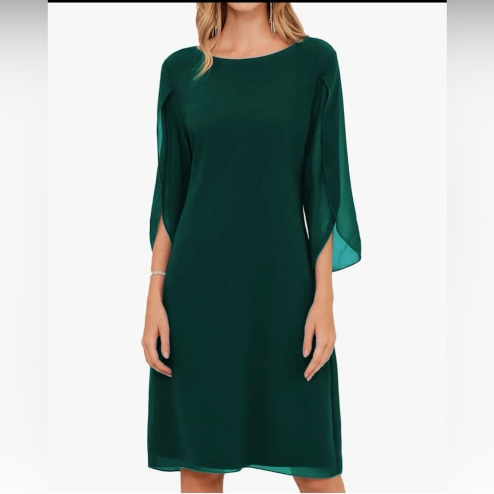 Grace Karin Green Long Sleeve Dress